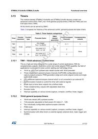 STM8AL3168TCX Datasheet Page 21