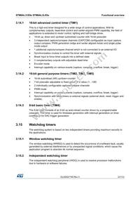 STM8AL3LE8ATCY Datasheet Page 23