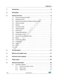 STM8L001J3M3 Datasheet Page 2