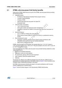 STM8L162M8T6 Datasheet Page 9