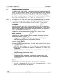 STM8L162M8T6 Datasheet Page 11