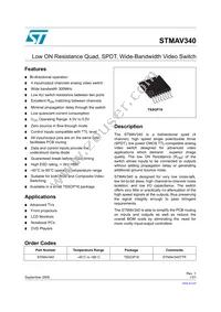 STMAV340TTR Datasheet Cover