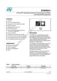 STMPE811QTR Datasheet Cover