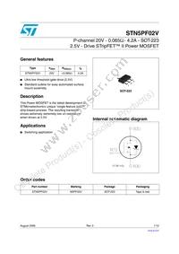 STN5PF02V Datasheet Cover