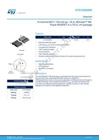 STO33N60M6 Datasheet Cover