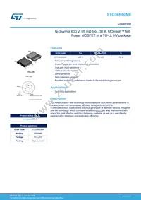 STO36N60M6 Datasheet Cover