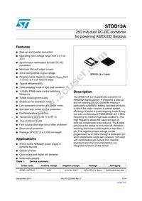 STOD13ATPUR Datasheet Cover
