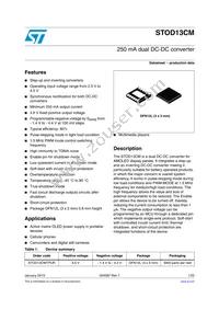 STOD13CMTPUR Datasheet Cover
