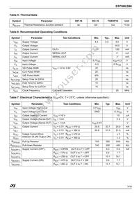 STP08C596M Datasheet Page 3