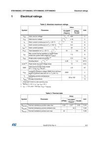 STP10N65K3 Datasheet Page 3