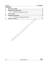 STP11N60DM2 Datasheet Page 2