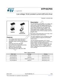 STP16CP05B1R Datasheet Cover
