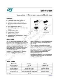STP16CP596TTR Datasheet Cover