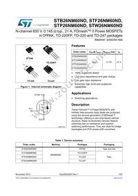 STP26NM60ND Datasheet Cover