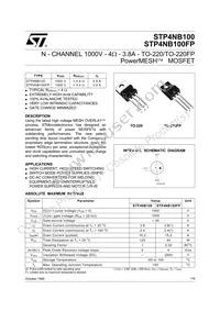 STP4NB100 Datasheet Cover