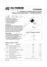 STP50NE08 Datasheet Cover