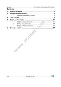 STP7N105K5 Datasheet Page 2