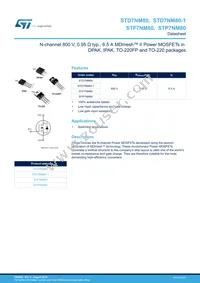 STP7NM80 Datasheet Cover