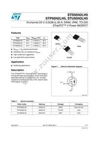 STP95N2LH5 Datasheet Cover