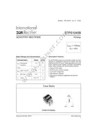 STPS1045BTRR Datasheet Cover