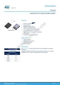 STPS1045SFY Datasheet Cover