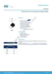 STPS15L45CBY-TR Datasheet Cover