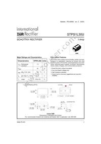 STPS1L30U Datasheet Cover
