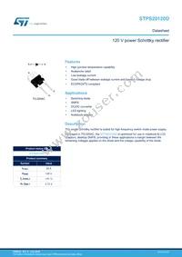 STPS20120D Datasheet Cover