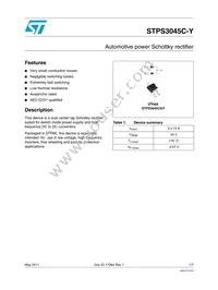 STPS3045CGY-TR Datasheet Cover