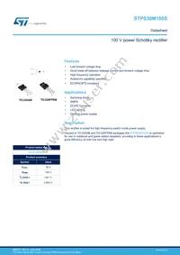 STPS30M100SR Datasheet Cover