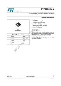 STPS3L60UY Datasheet Cover