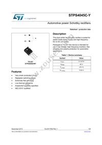 STPS4045CWY Datasheet Cover