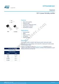 STPS40SM120CR Datasheet Cover