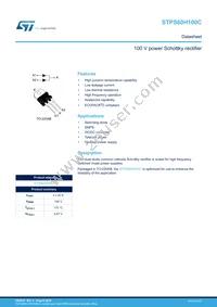 STPS60H100CT Datasheet Cover