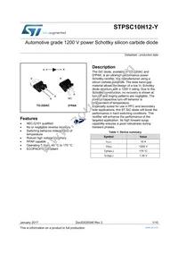 STPSC10H12GY-TR Datasheet Cover