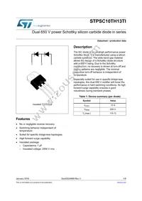 STPSC10TH13TI Datasheet Cover