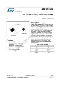 STPSC2H12B-TR1 Datasheet Cover