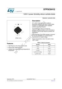 STPSC6H12B-TR1 Datasheet Cover