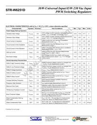 STR-W6251D Datasheet Page 5