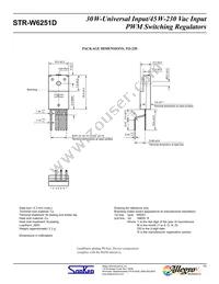 STR-W6251D Datasheet Page 11