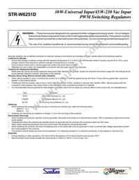 STR-W6251D Datasheet Page 13