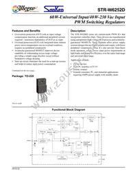 STR-W6252D Datasheet Cover