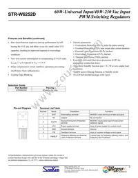 STR-W6252D Datasheet Page 2