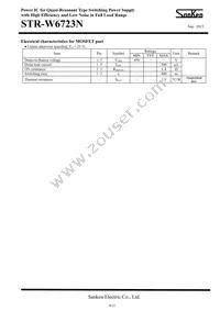 STR-W6723N Datasheet Page 4
