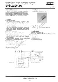 STR-W6735N Datasheet Cover