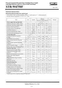 STR-W6750F Datasheet Page 3