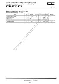 STR-W6750F Datasheet Page 4