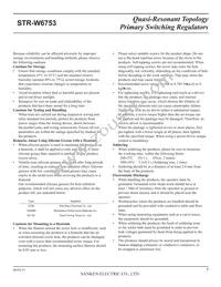 STR-W6753 Datasheet Page 7