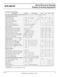 STR-W6754 Datasheet Page 5