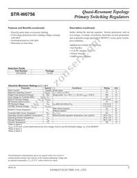 STR-W6756 Datasheet Page 2